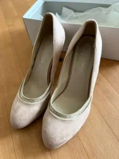 オリエンタルトラフィック　パンプス　ピンクベージュ　スエード