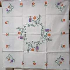 テーブルクロス　刺繍　麻　ビンテージ
