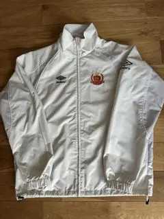 umbro エンブレム ナイロンジャケット ホワイト
