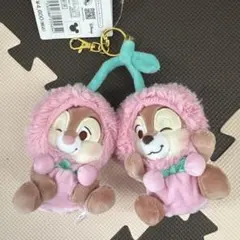 ディズニーストア チップとデール ぬいぐるみキーホルダー さくらんぼ