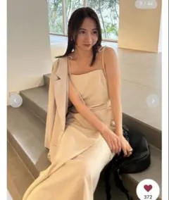 人気完売　FRAY.ID キャミソールラップドレス　0 クリーム