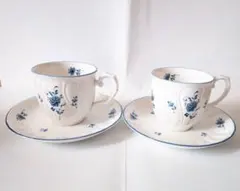 再販❣️新規ページにて Noritake クラフトーン レトロ 22㎝ 2枚 昭和レトロ☆Noritake ノリタケ クラフトーン カップ&ソーサー 2客