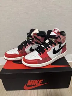 NIKE Air Jordan 1 レッド/ホワイト/ブラック　スパイダーマン