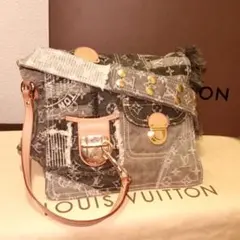 激レア　デニム　パッチワーク　ショルダーバッグ