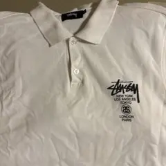 Stussy ホワイト ポロシャツ Mサイズのサムネイル