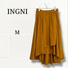 INGNI イング 前後アシンメトリー 巻きスカート風 フレアスカート M