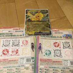 JRポケモンメガスタンプラリー2025 スタンプ台紙２枚、ジャンボカード１枚