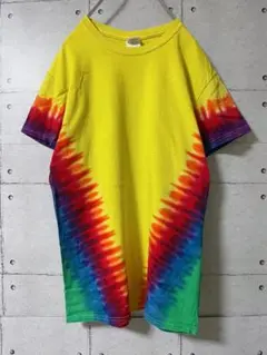 G*d様 ギルダン 海外古着 タイダイ染め S マルチカラー レインボー 無地