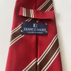 FRANCO BASSI シルク ネクタイ 赤