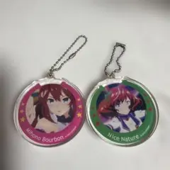 ウマ娘 アクリルキーホルダー 2個 ミホノブルボン ナイスネイチャ バラ売り可能のサムネイル