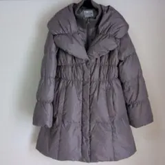 Fun to Fan グレージュ ダウンジャケット