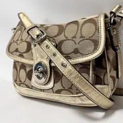 COACH コーチ ワンショルダーバッグ シグネチャー ターンロック 10983