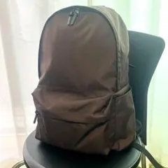 無印良品 肩の負担を軽くする 撥水リュックサック ダークブラウン　引き手カスタムのサムネイル
