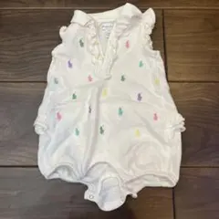 ポロ・ラルフ・ローレン フリルロンパース　6M