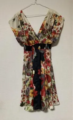 【ほぼ未使用】eclipse ドレス 花柄ワンピース 送料込み