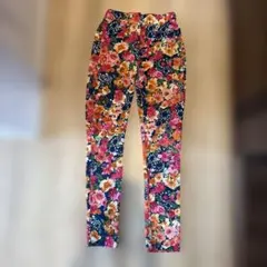 フラワープリントパンツ Lサイズ