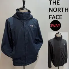 ノースフェイス3WAYマウンテンパーカーネイビーメンズLサイズ相当入手困難