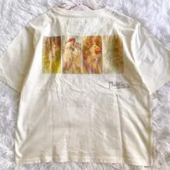 【graniph】美品　グラニフ　ミュシャコラボ　コンパクトTシャツ　四季のサムネイル