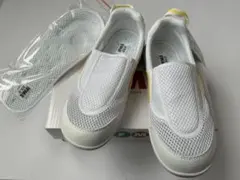 【新品・未使用】IFME/22cm/上履き/白/黄色