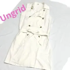 Ungrid ロングジレ　ワンピース　リネン混のサムネイル