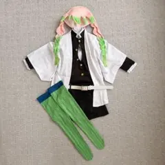 鬼滅の刃 甘露寺蜜璃 コスチュームセット（帽子付き）子ども【120】コスプレ