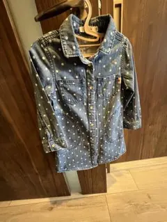 【美品】SLAP SLIP デニムワンピース サイズ100