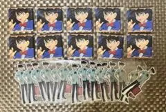 名探偵コナン コナンランド 工藤新一 ガチャ メモリアル缶バッジ ステッカー