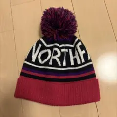THE NORTH FACE キッズ　ニット帽　ピンク