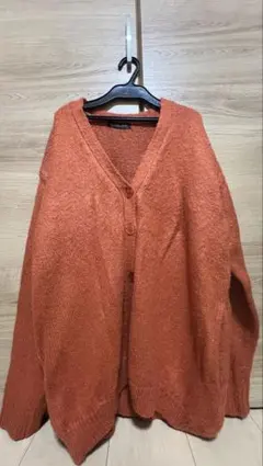 GORGE 無地 オレンジ カーディガン
