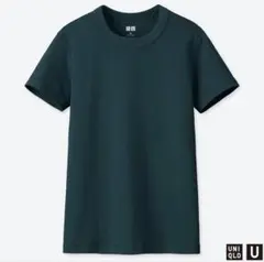 【ユニクロ】UNIQLO U クルーネックT（半袖）Lサイズ　ブルー