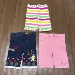 MIKIHOUSE、HOTBISCUITSベビースパッツ3点セット