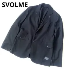 SVOLME スボルメ　テーラードジャケット　ストレッチ　ブラック　洗える