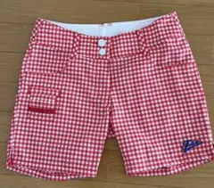 FILA GOLF ギンガムチェック ゴルフ ショートパンツ レディース M