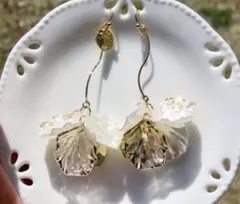 花びらデザイン ピアス(イヤリング変更可)No.12