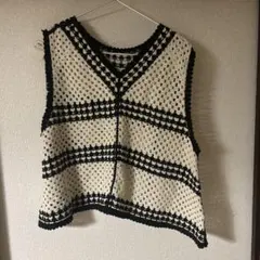 ピュアルセシン♡ノースリーブニットベスト F