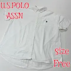 U.S. POLO ASSN ポケット半袖シャツ ホワイト FREE