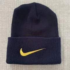 90s ナイキ NIKE ニットキャップ ニット帽 カラー ネイビー イエローのサムネイル