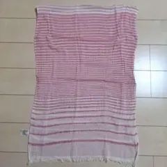 新品 UNIQLO ユニクロ ストライプストール ピンク系