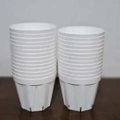 スリット鉢　プラ鉢　9cm 3号　白（ホワイト）　27個　CSM-90のサムネイル