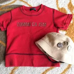 お値下げ！コムサイズム 半袖シャツ90㎝と帽子 2点セット