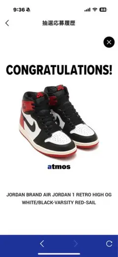 JORDAN AIR JORDAN 1 RETRO HIGH OG