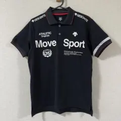 DESCENTE Move Sport ポロシャツ DAT-4502 ブラック