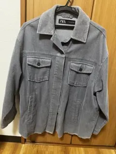 ZARA コーデュロイジャケット Sサイズ グレーのサムネイル