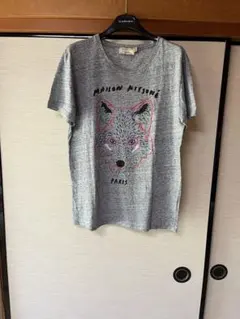 MAISON KITSUNE フォックスプリント Tシャツ グレーのサムネイル