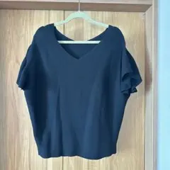 超美品 iena イエナ ブラックサマーニットカットソーのサムネイル