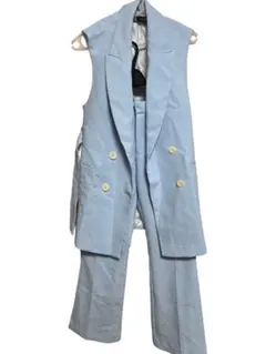【ZARA】ロング丈ベスト パンツ　セットアップ　レディースXS