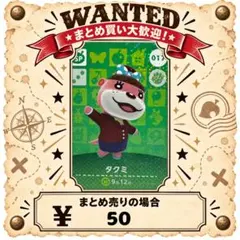 タクミ　017 amiibo あつ森　アミーボカード ③