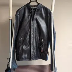 Schott シングルライダース レザー ジャケット ブラック Sのサムネイル