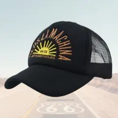 【QP様専用 】メッシュキャップ　アメカジ　ブラックトラッカー　バイカー