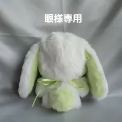ちびぐるみ ぬい服 11cm 着ぐるみ 垂れ耳うさぎ 白(内耳 くすみブルー